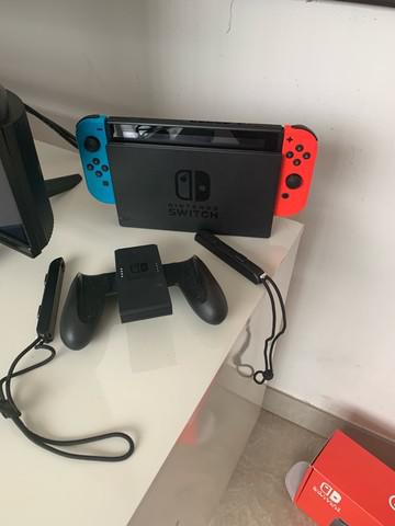 Nintendo switch v2 32gb + 5 jogos digitais