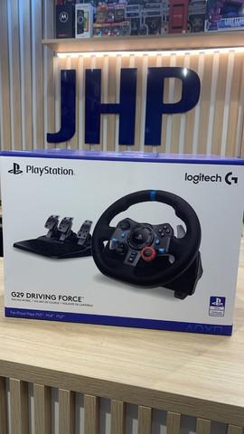 Volante logitech g29 driving force para ps5, ps4, ps3 e pc -