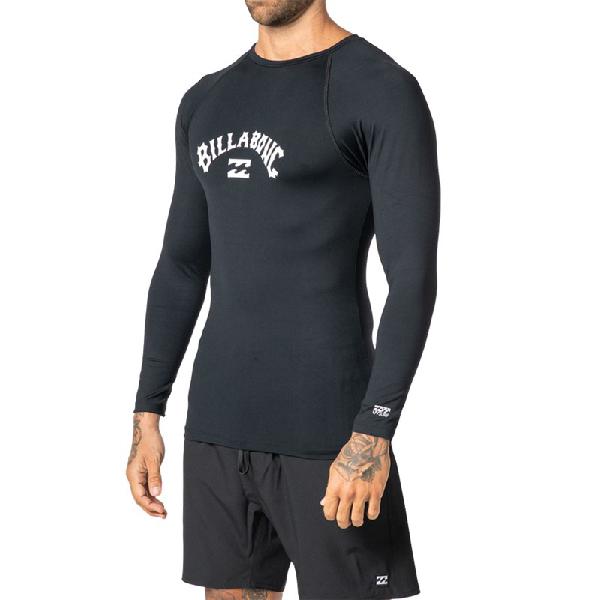 Camiseta para surf billabong arch black black - surf alive