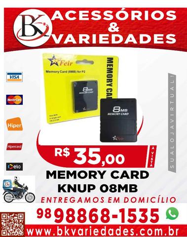 Memory Card 8mb Plasytation 2 KNUP- Loja BK Variedades