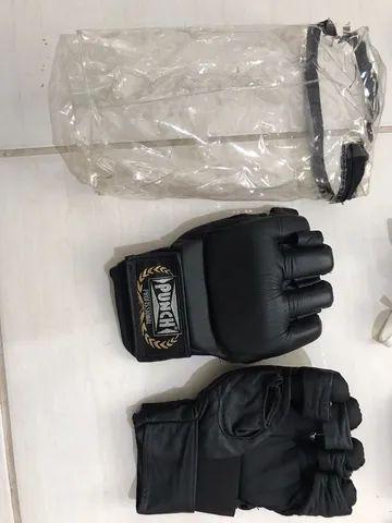 Luva de mma + protetor bucal