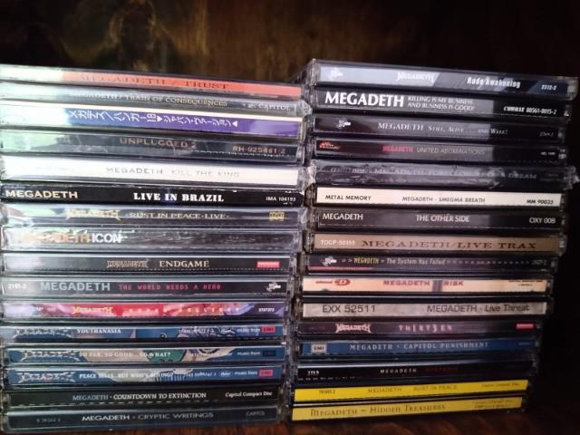 Maior coleção de CDS Megadeth Originais Rock Thrash Metal