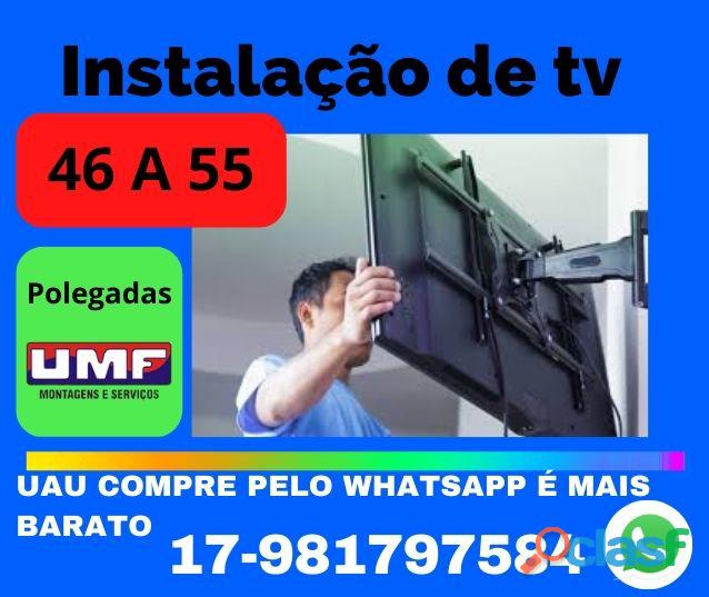 Instalação de tv de 46&quot; a 55&quot;   técnicos especializados   cdc qualidade