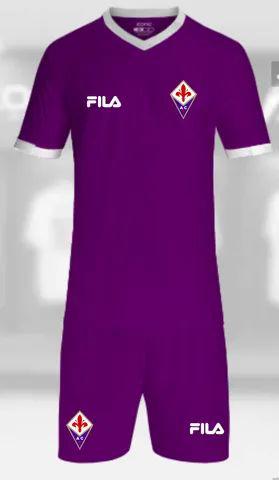 Kit futebol infantil fiorentina