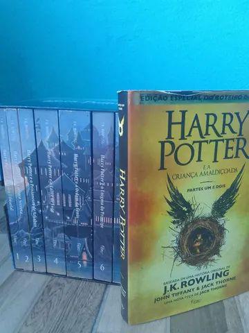 Box completo serie harry portter + roteiro da peça a