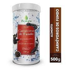 Ração carnívoros de fundo 500g poytara premium para