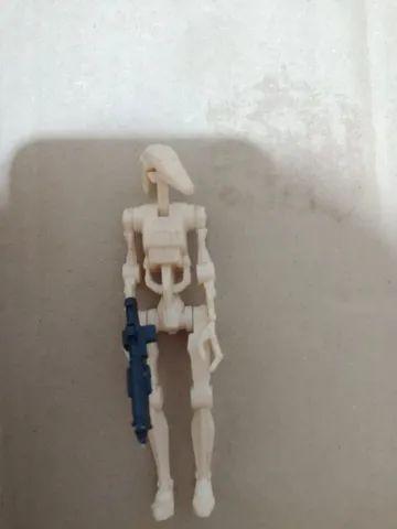 Boneco star wars b1-series battle droid articulado