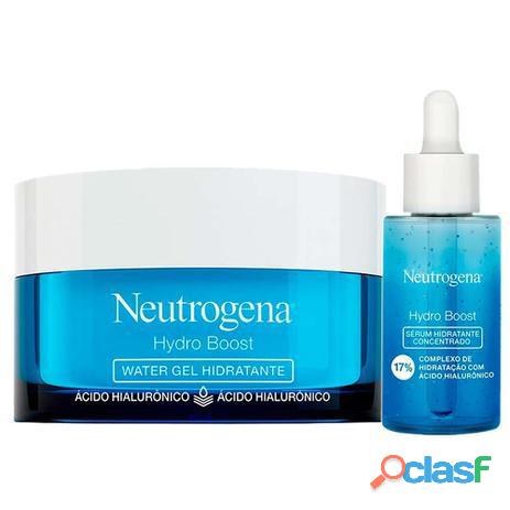 Neutrogena hydro boost kit hidratante facial water gel + sérum hidratante