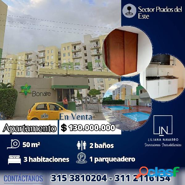 COMODO APARTAMENTO EN CONJUNTO RESIDENCIAL PRADOS DEL ESTE