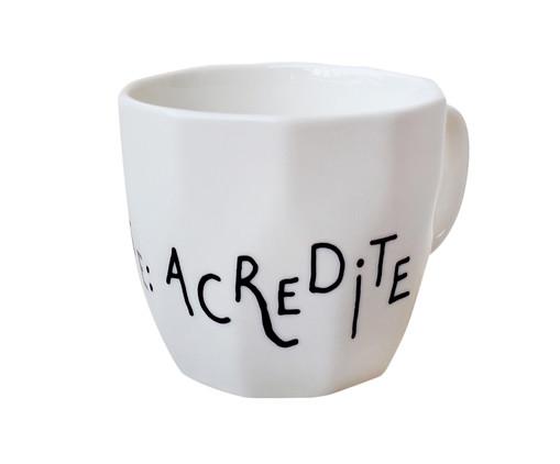 Caneca em porcelana acredite - 300 ml