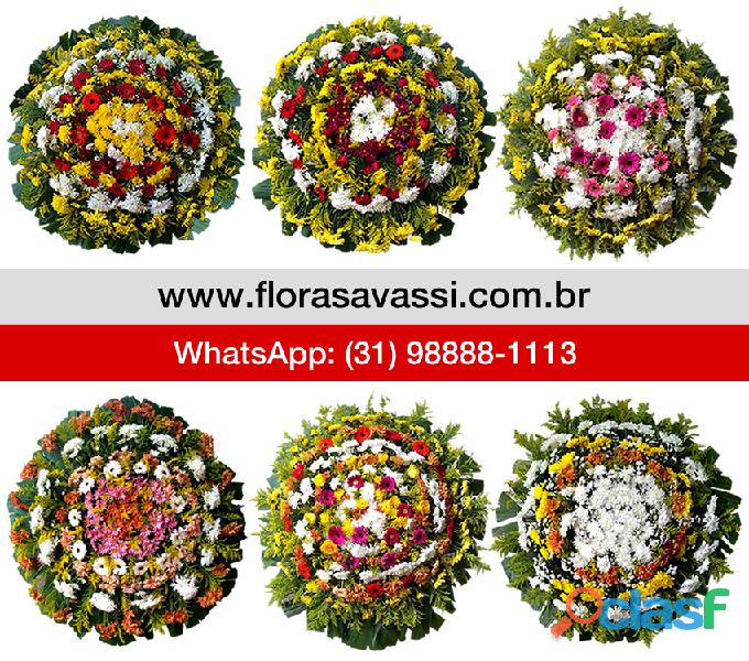 Velório da Paz em João Monlevade MG, Cemitério da Paz, floricultura entrega coroa de flores