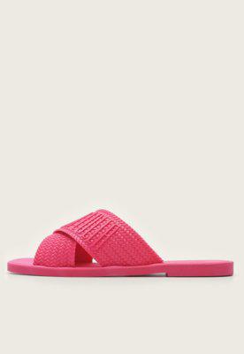 Chinelo Slide Santa Lolla Texturizada Rosa