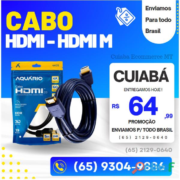 Cabo Hdmi Macho x Macho 2.0 4K 19 Pinos Ultra HD 5Metros