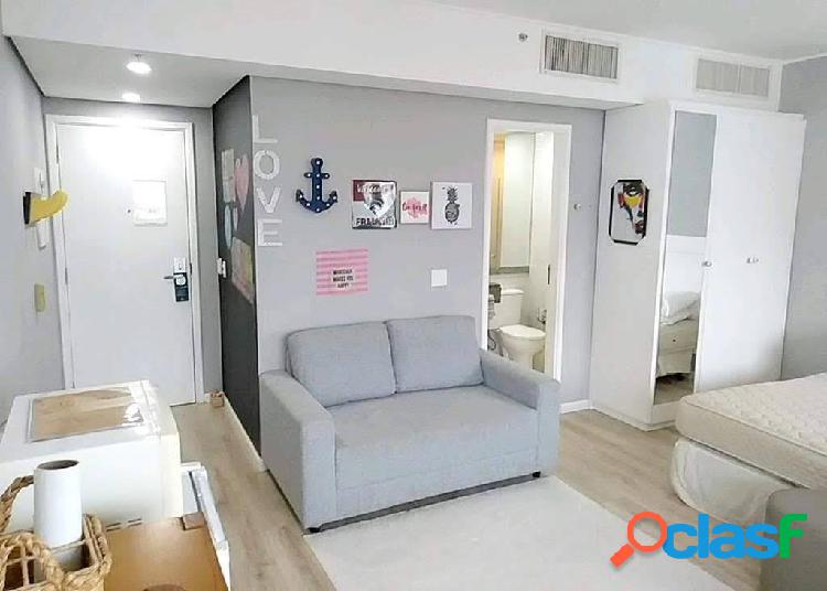 Flat com 1 quarto, 28m², para locação em são paulo, indianópolis