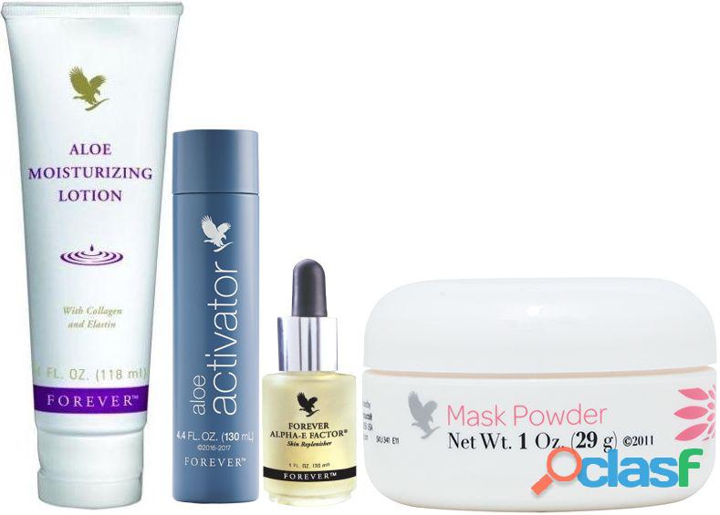 Kit mask powder, activator, alpha e factor e moisturizing