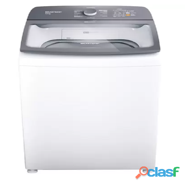 Lavadora de roupas brastemp 12kg cesto inox   12 programas de lavagem branca bwk12ab