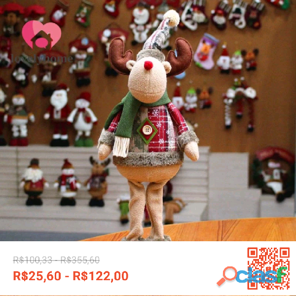 Confira (Três compras são mais favoráveis)Bonecos Grandes De Natal / Papai Noel / Boneco De Neve / A