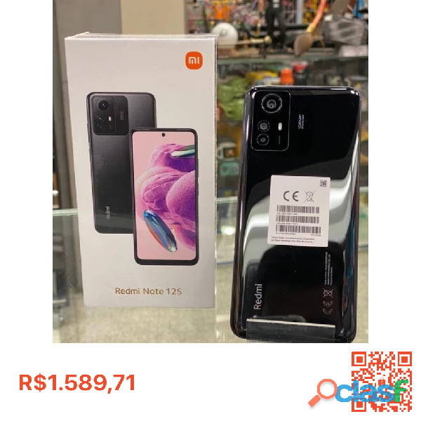 Celular xiaomi note 12s 8/256gb global lancamento envio rapi