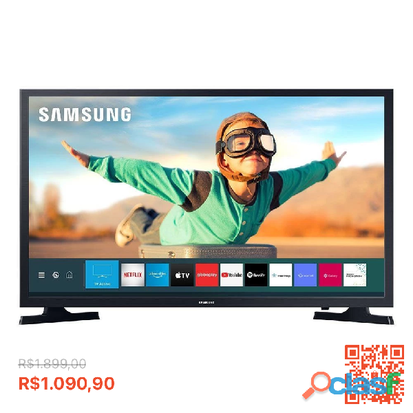 ￼smart tv samsung 32 hd wi fi hdmi usb lh32betblggxzd