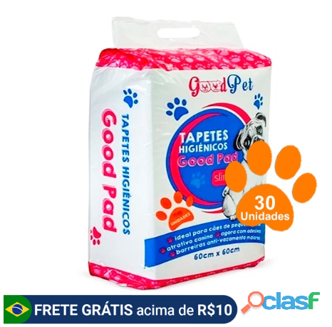 Tapete Higienico Good Pad P/ Cães E Gatos 60x60 Com 30