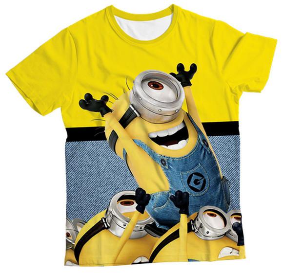 Camiseta infantil minions amarelo mc | elo7 produtos