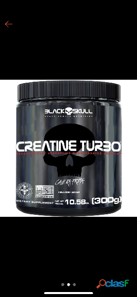 ￼creatina monohidratada creatine turbo 300g   black skull