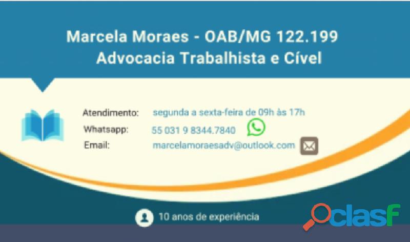 Advocacia trabalhista dra. marcela moraes