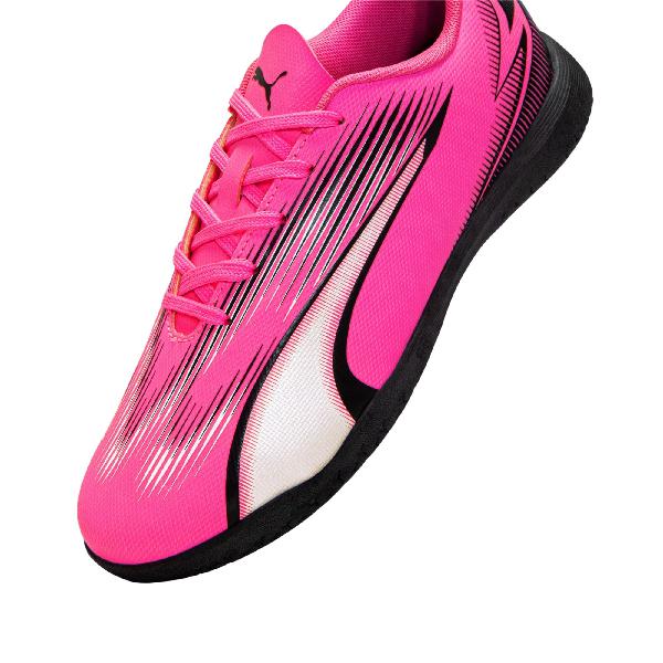 Chuteira futsal puma ultra play masculina - rosa/preta