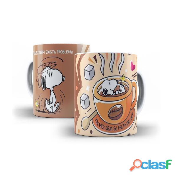 Caneca snoopy talvez seja só falta de café