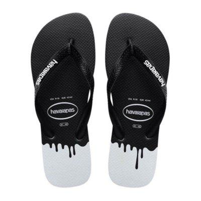 Chinelo masculino havaianas top ink cinza gelo incolor