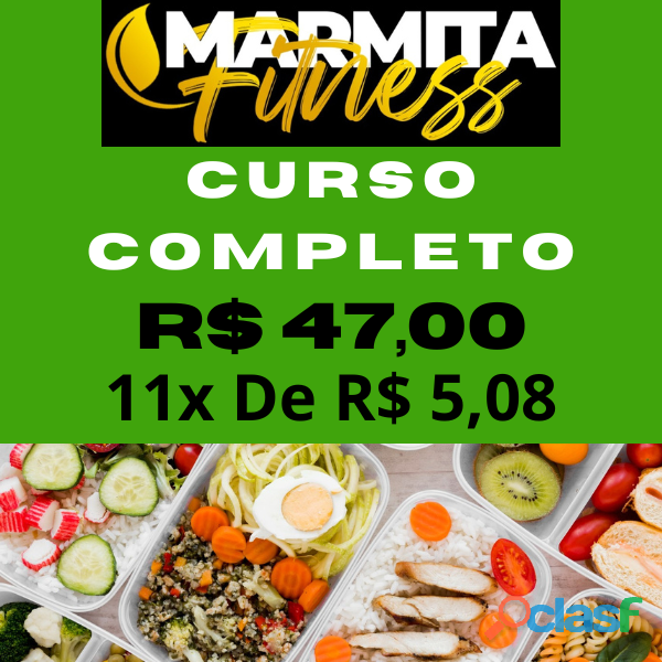 Curso completo de marmitas fitness saudáveis congeladas