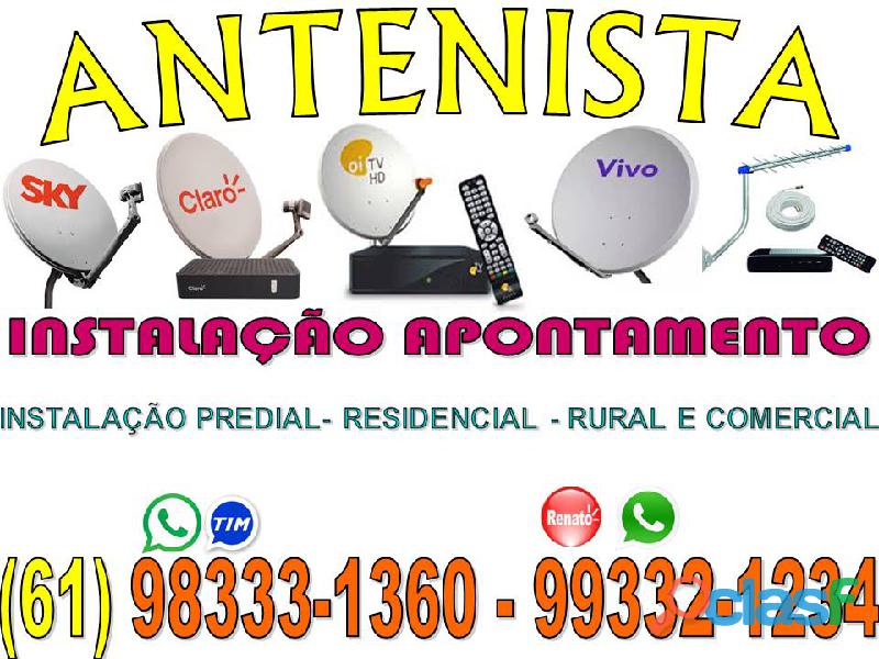 Antenista Tv Digital Sky   Parabólica 5G   Claro Tv   Oi Tv – Antena Digital Hd Brasília DF