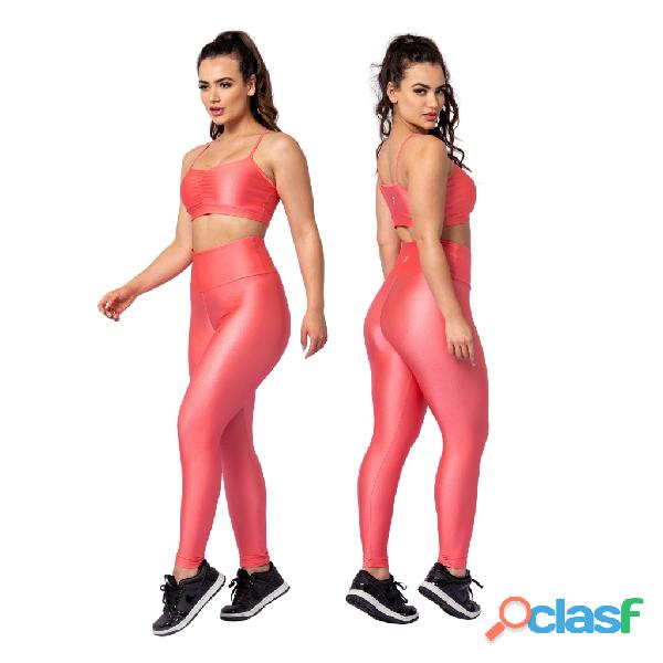 Conjunto fitness calça legging e top 3