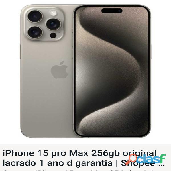 Iphone 15 pro max* 256gb original lacrado