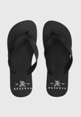 Chinelo reserva estampado preto