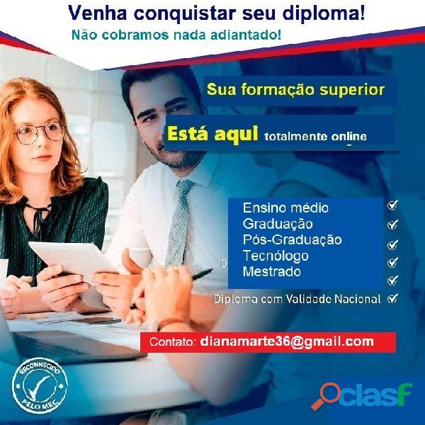 Curso universitário ead   pague só após receber