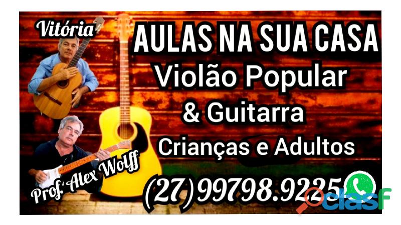 (27)99798.9225 WtsApp Professor Violão Popular e Guitarra Crianças e Adultos Vitória es