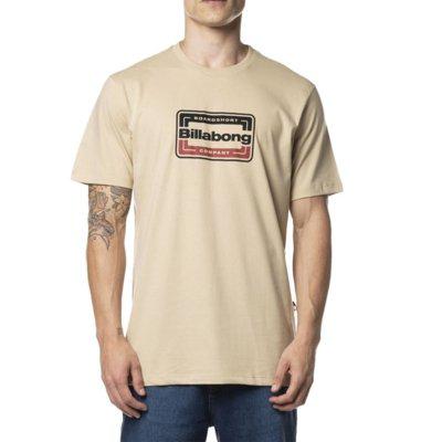 Camiseta billabong exit arch wt24 masculina bege