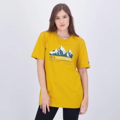 Camiseta fila outdoor feminina amarela