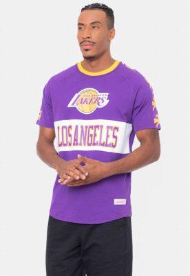 Camiseta Mitchell & Ness Especial Los Angeles Lakers Roxa