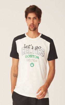 Camiseta nba especial boston celtics casual off white