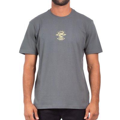 Camiseta rip curl vintage search sm24 masculina dark grey