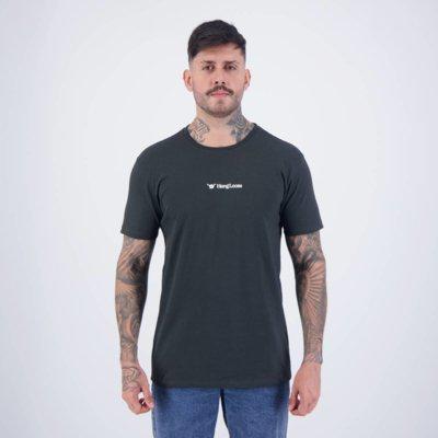 Camiseta hang loose panton cinza escuro