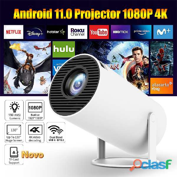 Projetor 4K HD 150 Polegadas Celular, Tv B0x, Xbox, PS, Pc, Wifi HY300 Pro Magcubic Envio Imediato