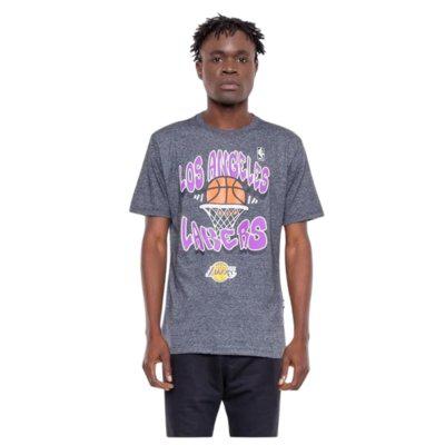 Camiseta nba masculina basket los angeles lakers grafite