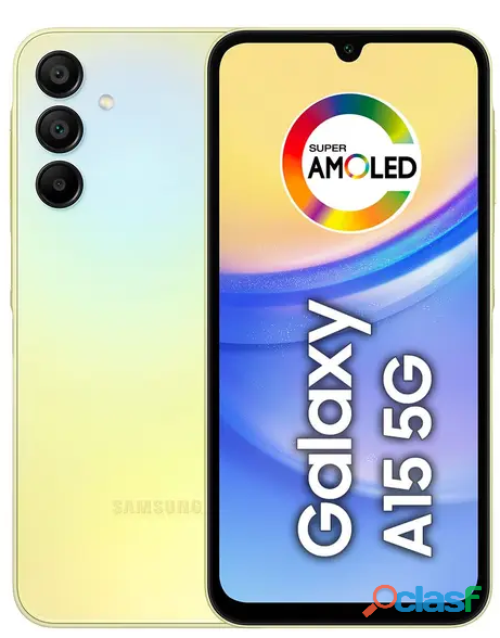 Smartphone Samsung Galaxy A15 6,5" 256GB Verde Claro 5G 8GB RAM Câm. Tripla 50MP + Selfie 13MP 5000m