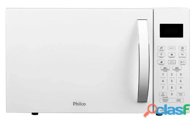 Micro ondas philco 20l branco 1100w pmo23bb limpa fácil 220v