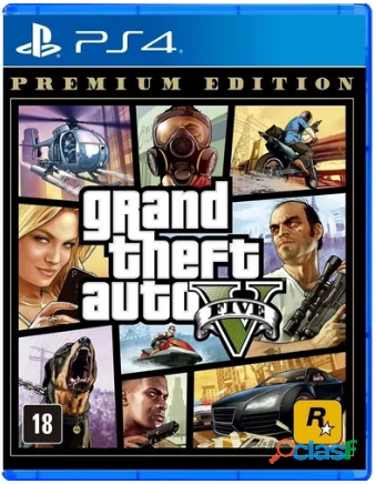 Grand theft auto v gta premium edition rockstar games ps4 físico