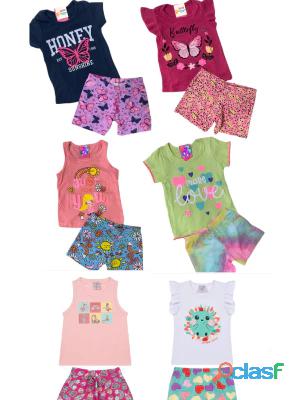 Kit 8 peças roupas infantil criança