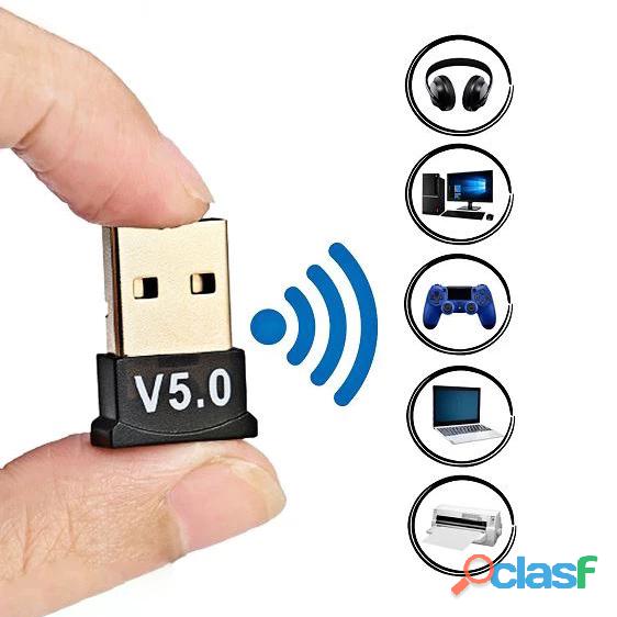 Adaptador e receptor usb bluetooth 5.0 plug usb transmissor de audio para notebook